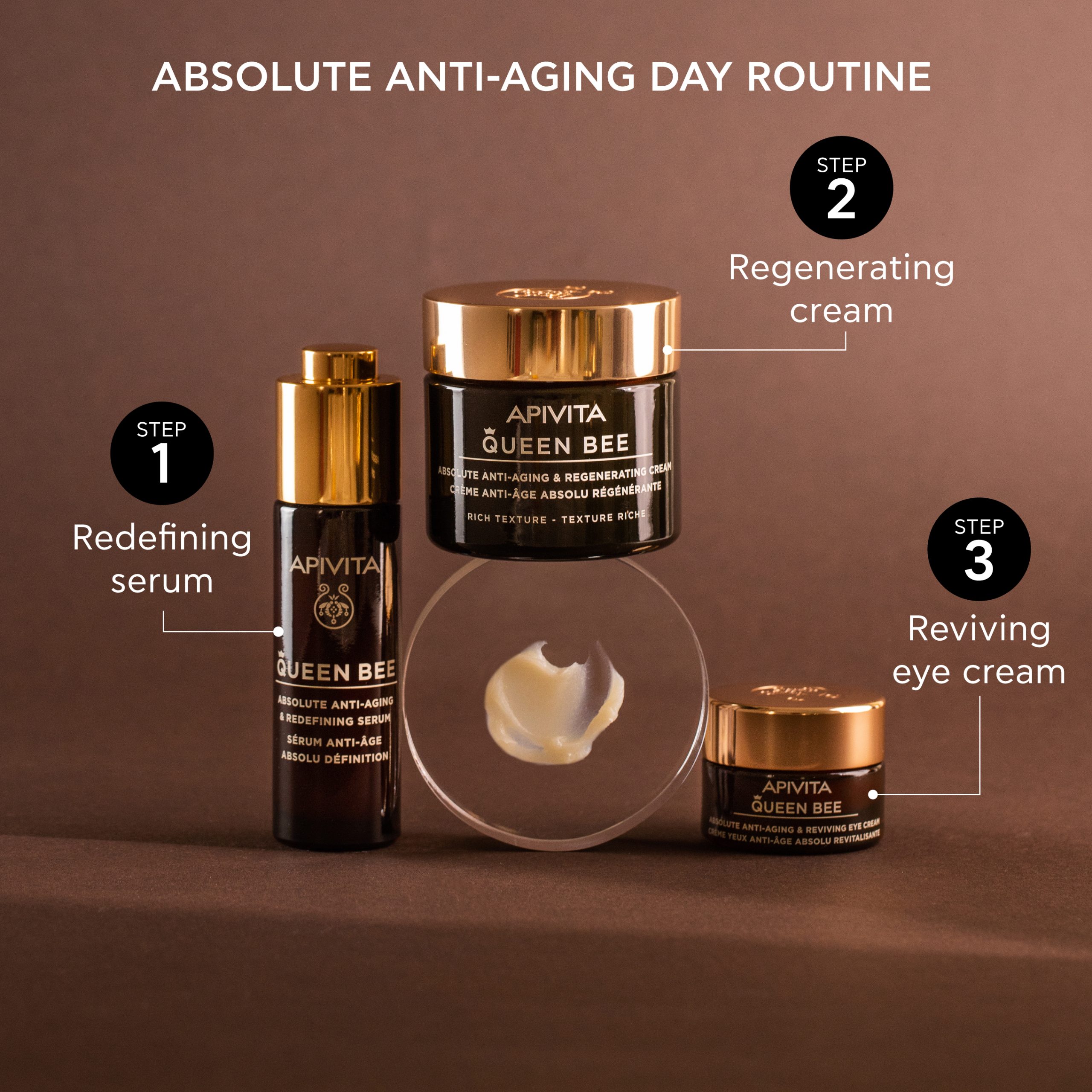 5201279080969 5201279080938 QUEEN BEE_EYE CREAM_DAY RICH ROUTINE