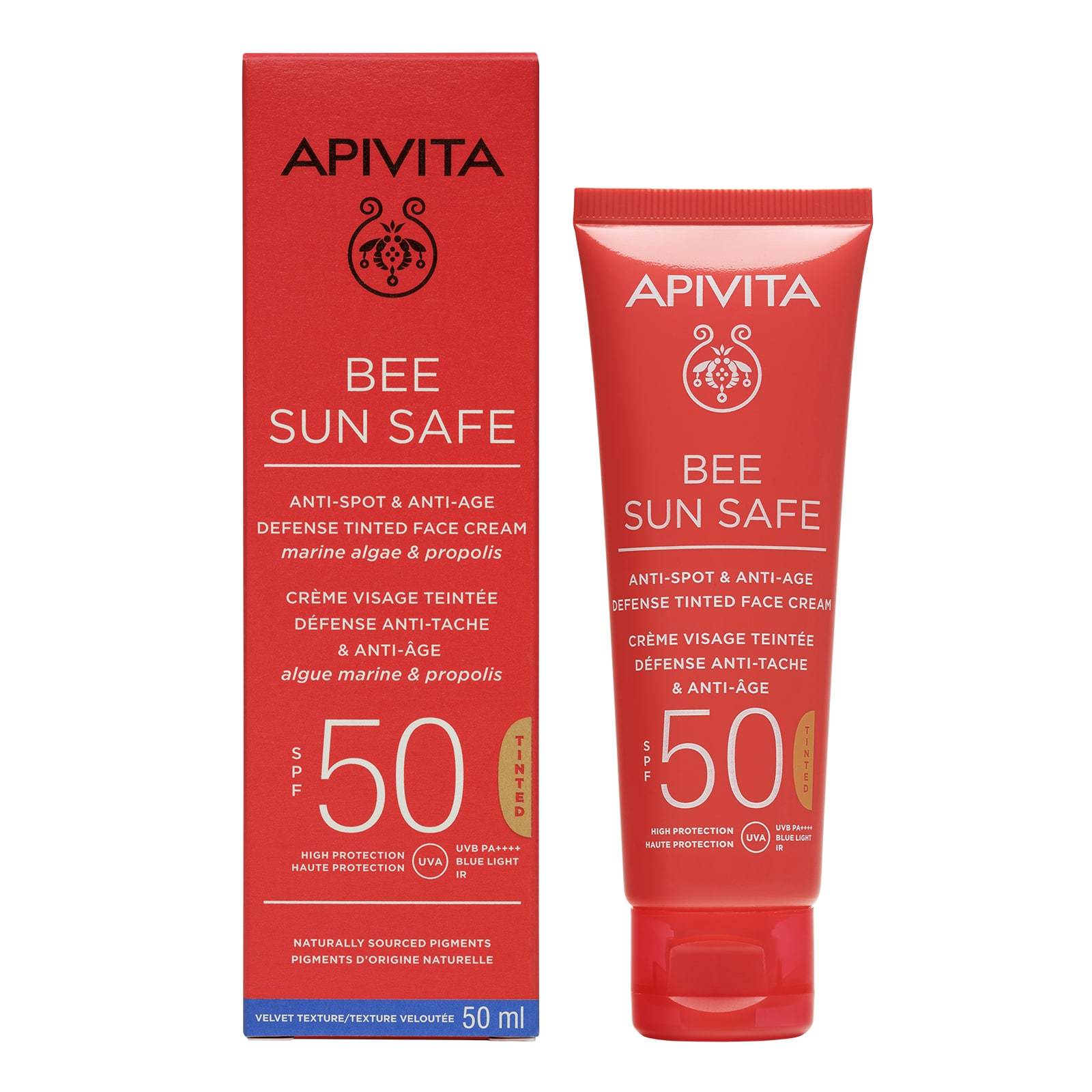 Bee Sun Safe Anti-Spot & Anti-Age Defense Tinted Face Cream SPF50
